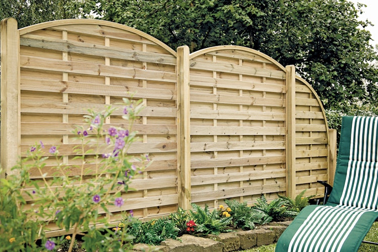 T&J MAXI BOGEN Lamellenzaun Abschluß 90 x 160 cm