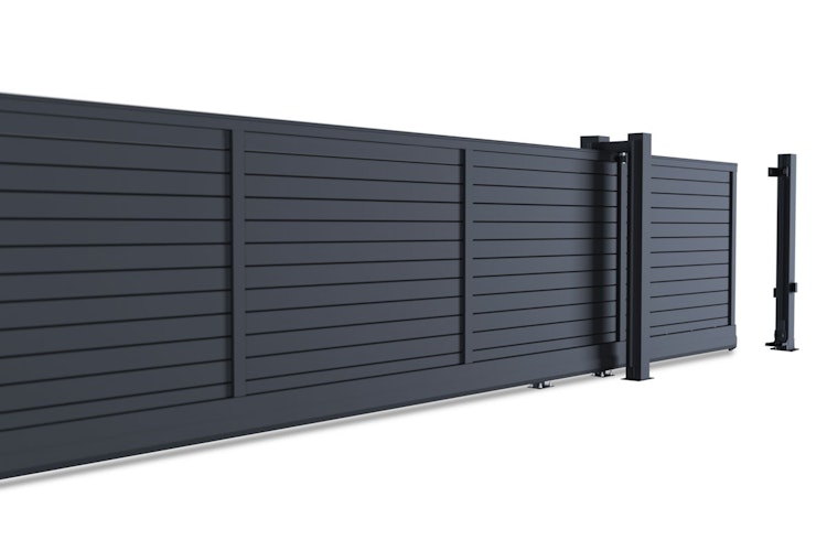 dz VIDUAL Slide Schiebetor Snap 140 x 20 mm Klickprofil