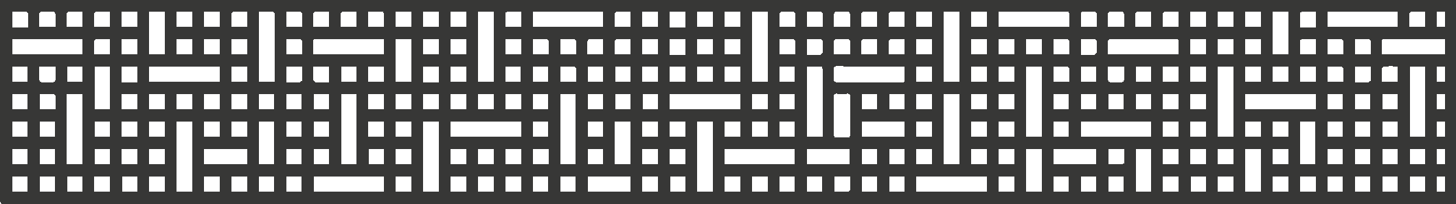 GroJa Designeinsatz Mesh - Aluminium Anthrazit 180x30 cm