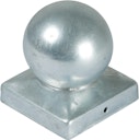 Vorschaubild T&J Pfostenabdeckung aus Metall 9 x 9 cm Kugel