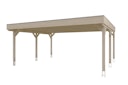 Vorschaubild Skan Holz Grunewald - Flachdach Carport aus Leimholz Breite 622 cm