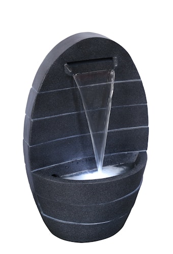 Gardenforma Wasserspiel Parana, Polyresin inkl. Pumpe und LED-Beleuchtung