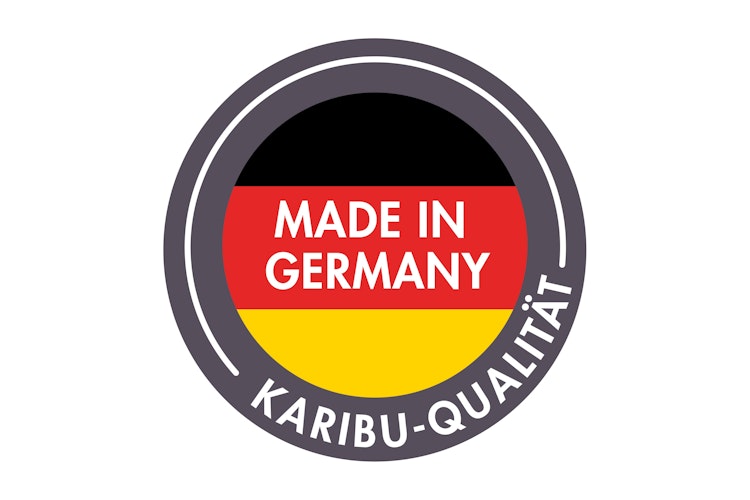 Karibu Design Saunahaus Monterey Blackline - 73 mm inkl. gratis Sauna-Zubehörset im Wert von 234,94 €