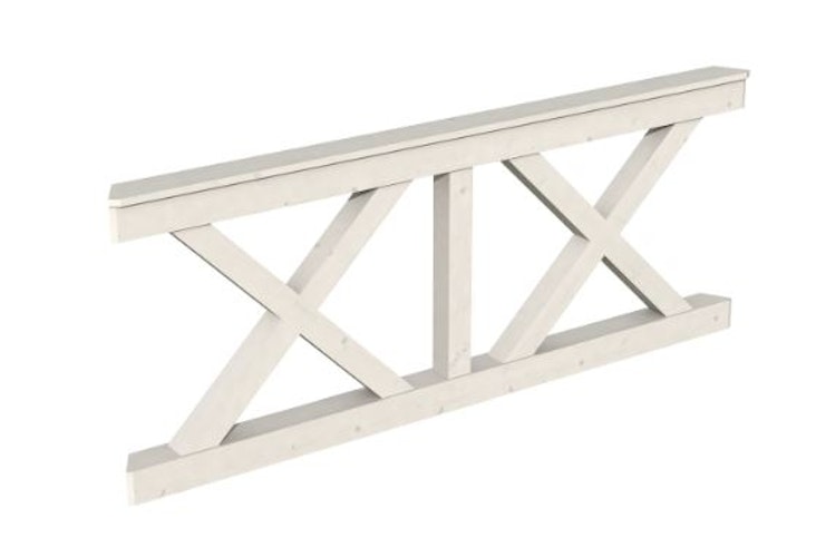 Skan Holz Brüstung Andreaskreuz zu Pavillon Nice
