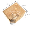 Vorschaubild Karibu Woodfeeling Sauna Horna - 68 mm Aktionssauna inkl. gratis Sauna-Zubehörset im Wert von 234,94 €
