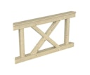 Vorschaubild Skan Holz Brüstung Andreaskreuze für Pavillon Versailles