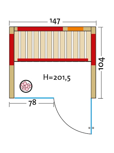 Infraworld Infrarotkabine TrioSol Natura 147 Glas inkl. 5-teiligem gratis Zubehörset