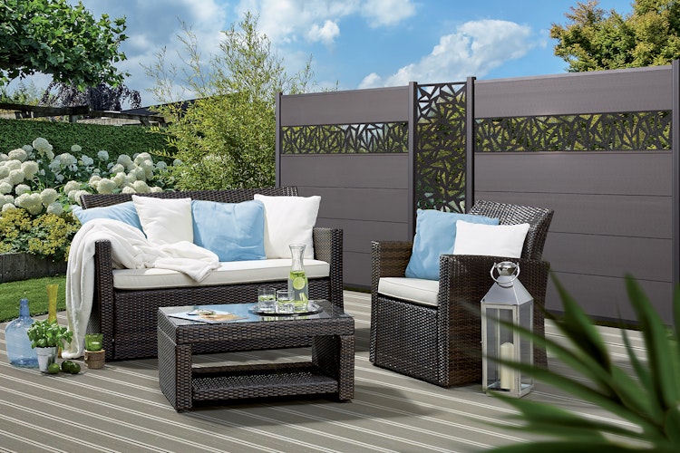 Traumgarten SYSTEM Dekorprofil TRIGON Anthrazit 2360 mm