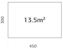 Vorschaubild Palmako Fundamentrahmen 4,5x3 m (inkl. LogFoot)