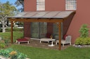 Vorschaubild Skan Holz Terrassenüberdachung Verona o. Mittelpfosten Breite 541 cm