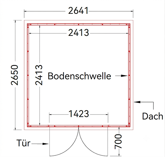 NewTechWood WPC Gartenhaus Cella 88 mit Doppeltür - 21 mm