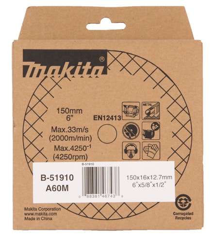 Makita Schleifstein A60M 150x16x12,7 B-51910