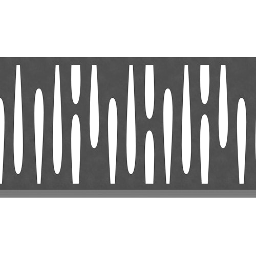Traumgarten SYSTEM Dekorprofil OMEGA Anthrazit