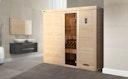 Vorschaubild Weka Premium Massivholz-Elementsauna Kemi 5 mit Glastür - 45 mm