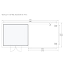 Vorschaubild Karibu Woodfeeling Gartenhaus Bastrup 7 naturbelassen - 28 mm