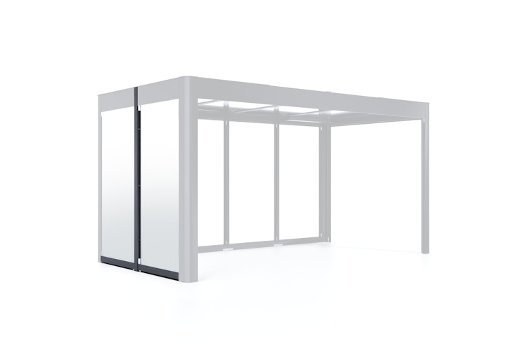 SunElements Wandelement SunCover Deluxe - 5 mm ESG satiniert