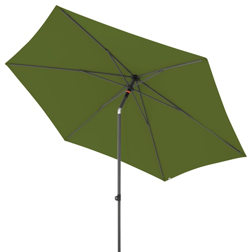 doppler Mittelmastschirm myZONE 300 Push up, Aluminium Anthrazit / 100 % Polyester 180 g/m²