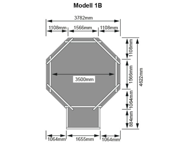 Karibu Pool Modell 1 A/B/C/D - kesseldruckimprägniert