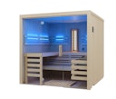 Vorschaubild Abverkaufsmodell Infraworld Sauna Panorama Complete 208 Fichte - 75 mm Multifunktionssauna inkl. 5-teiligem gratis Zubehörset