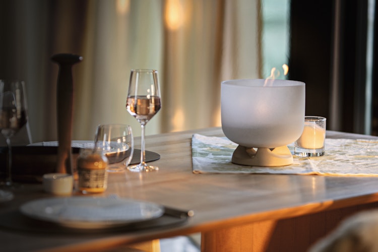 QFlame Feuerschale Set Table Concrete Ø 20 cm