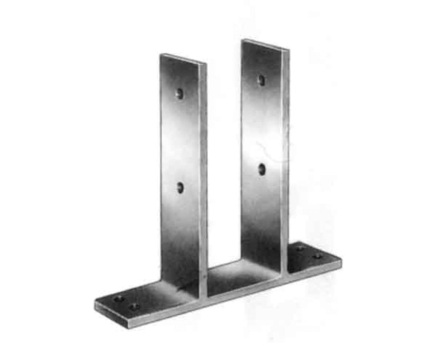 BM U-Pfostenlasche zum Aufdübeln von Holzpfosten bei Gartenzäunen