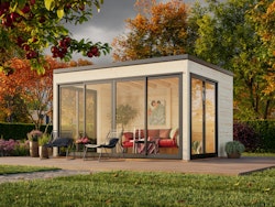 Palmako Gartenhaus Serena 12,6 m² Set 2 Slide Plus - 44 mm