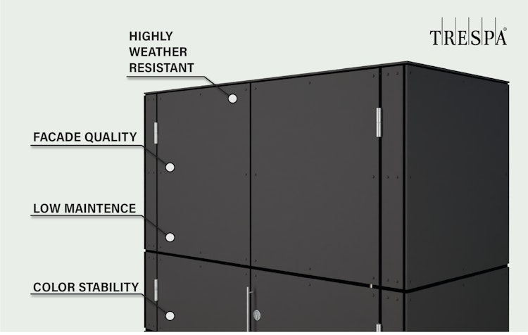 Bertilo HPL Geräteschrank Terrace - 6 mm