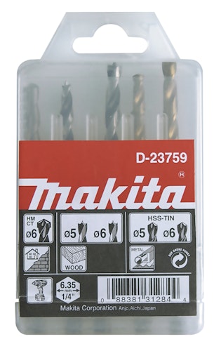 Makita Bohrer-Set 1/4" D-23759