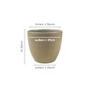 Vorschaubild Wikholm form Design Pflanzgefäß / Blumentopf Terrakotta grün ⌀ 37 x H 32 cm