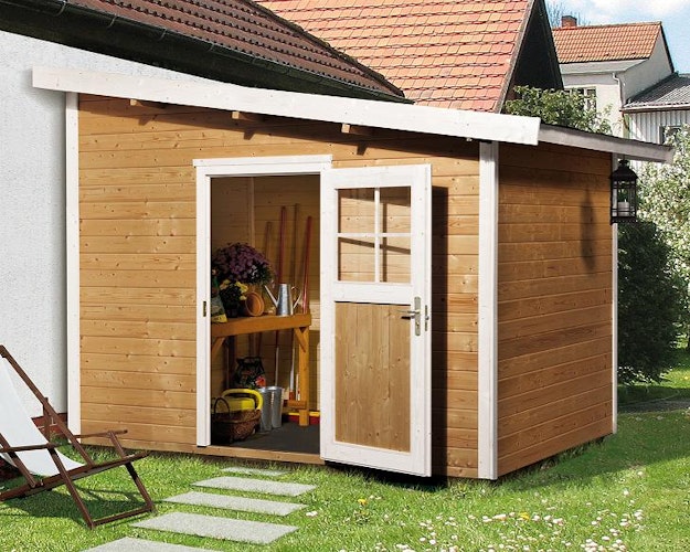 Weka 28 mm Gartenhaus 260 Anbauhaus