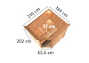 Vorschaubild Karibu Sauna Siirin mit Eckeinstieg 68 mm inkl. gratis Sauna-Zubehörset im Wert von 234,94 €