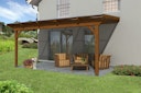 Vorschaubild Skan Holz Terrassenüberdachung Ravenna o. Mittelpfosten Breite 541 cm aus Douglasie