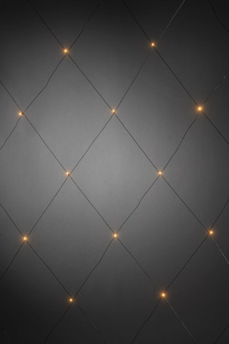 Konstsmide Weihnachtsbeleuchtung  LED Lichternetz 32 bernsteinfarbene Dioden B300 H300