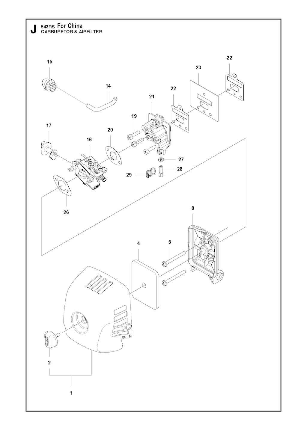 Explosionszeichnung Ersatzteile
