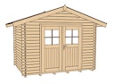 Vorschaubild Weka 28 mm Gartenhaus Premium 28 mit Vordach (20 cm)