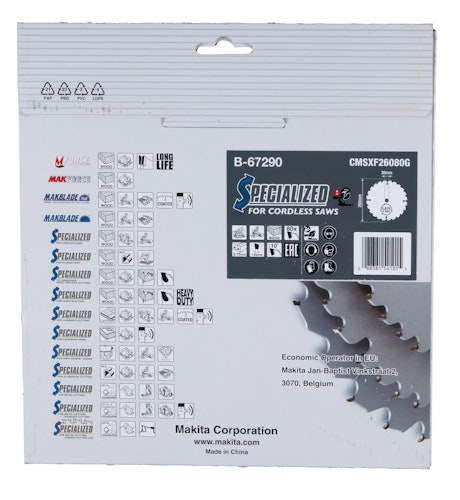Makita Sägeblatt 260x2,15x30, 80Z EFFICUT B-67290