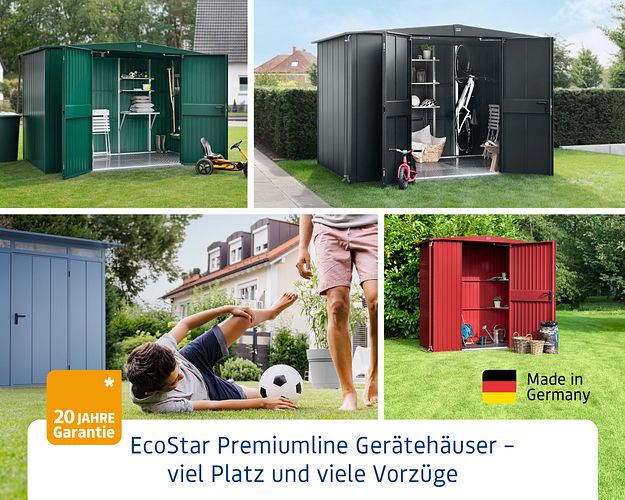 Hörmann Regalhalter-Set lang für Gerätehaus EcoStar (2 Stück) 195 cm