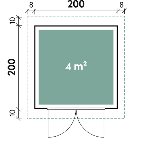 Wolff Finnhaus WPC Gartenhaus Modern A/B