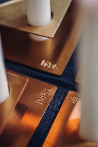 höfats Kerzenhalter SQUARE CANDLE gold