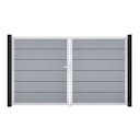 Vorschaubild GroJa BasicLine Premium Doppeltor Rahmen Aluminium EV1 3000 x 1800 mm