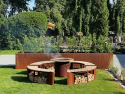 Badeko Grill-/Feuerstelle „Freiburg“ in Edelrostoptik