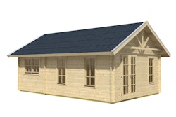 Skan Holz 45 mm Blockbohlenhaus Bern 4-Basisdach