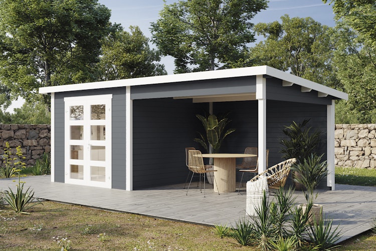 Wolff Finnhaus Gartenhaus Ole 6028 - 28 mm