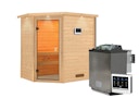 Vorschaubild Karibu Woodfeeling Sauna Jella - 38 mm Massivholz Aktionssauna inkl. gratis Sauna-Zubehörset im Wert von 234,94 €