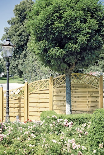 T&J MAXI DOPPELBOGEN 2 Lamellenzaun 90 x 160/140 cm 