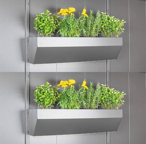 Biohort FloraBoard für Neo Seitendach Rück- oder Seitenwand (2 Blumenkästen)