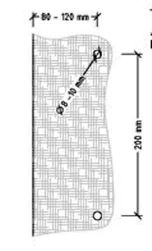 Infraworld Türgriff-Set Edelstahl, quadratisch, schwarz