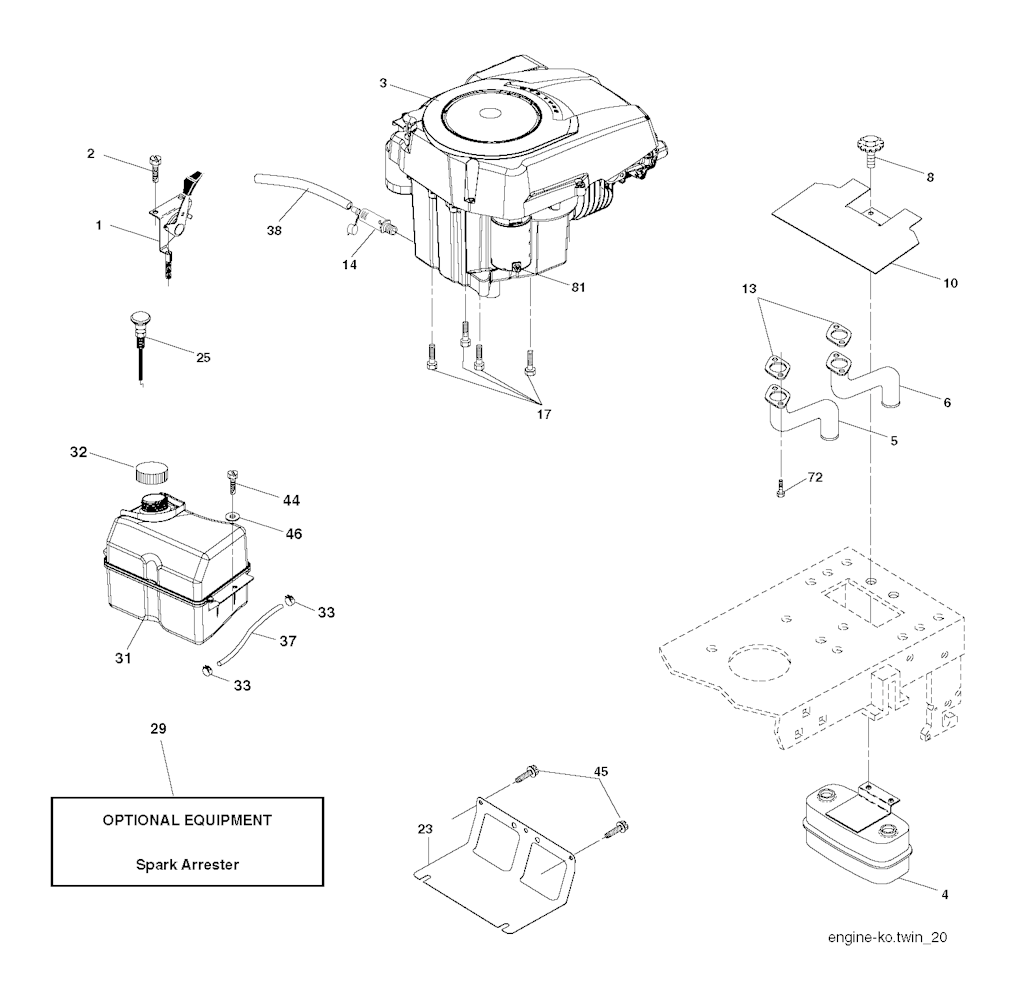Explosionszeichnung Ersatzteile