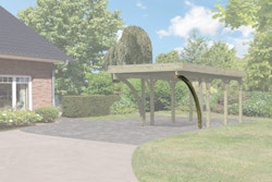 Karibu Rundbogen / Einfahrtsbogen für Carport 9 x 9 cm