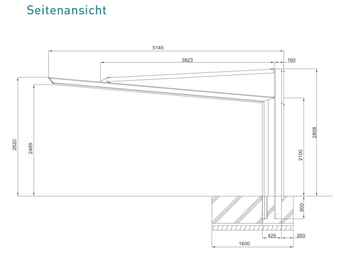 Ximax Carport MY-PORT-Next Typ 60 514 x 233 cm